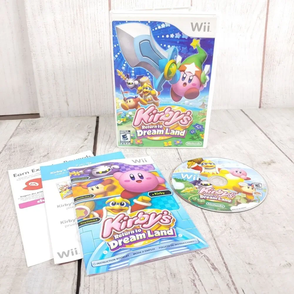 Kirby's Return to Dream Land (Nintendo Wii, 2011) CIB - COMPLETE w/Manual TESTED